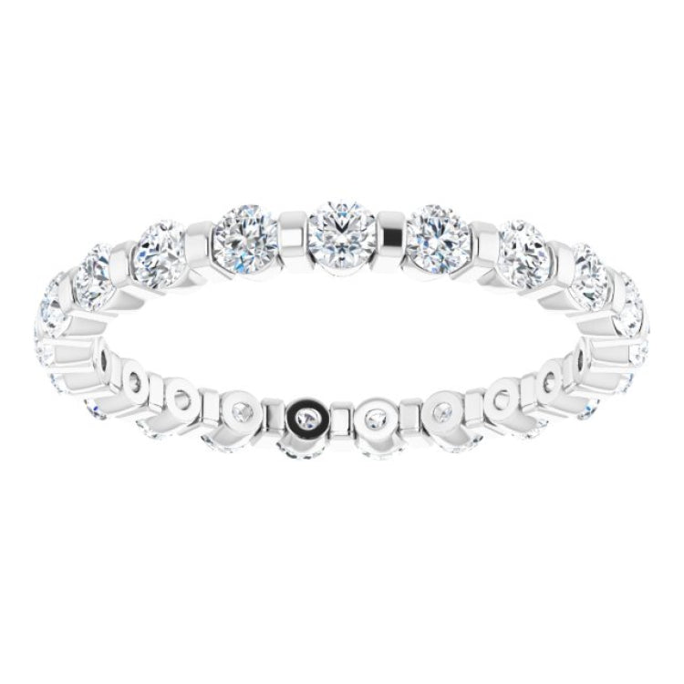 Platinum 3/4 CTW Natural Diamond Eternity Band Size 7