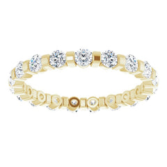 14K Yellow 1 CTW Natural Diamond Eternity Band Size 7