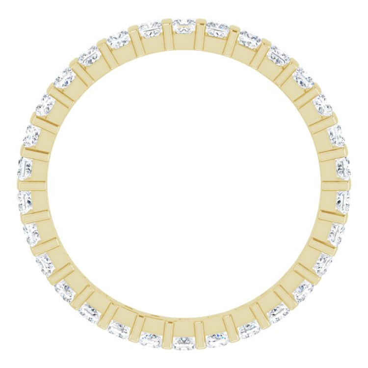 14K Yellow 3/4 CTW Natural Diamond Eternity Band Size 7