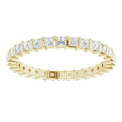 14K Yellow 3/4 CTW Natural Diamond Eternity Band Size 7