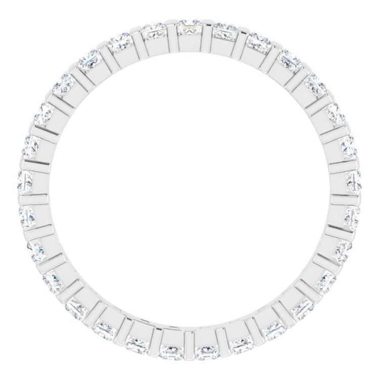 Platinum 3/4 CTW Natural Diamond Eternity Band Size 7