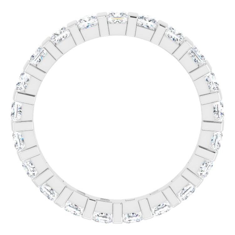 Platinum 1 1/5 CTW Natural Diamond Eternity Band Size 7