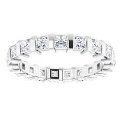 Platinum 1 1/2 CTW Natural Diamond Eternity Band Size 7