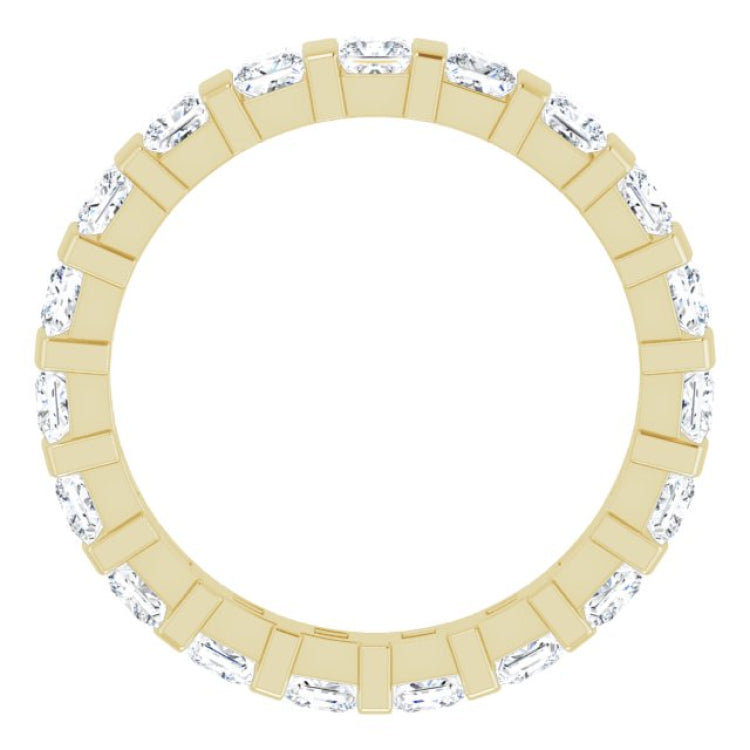 14K Yellow 1 7/8 CTW Natural Diamond Eternity Band Size 7