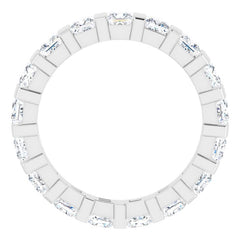 Platinum 1 7/8 CTW Natural Diamond Eternity Band Size 7