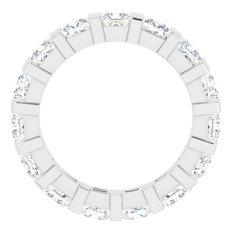 Platinum 2 1/2 CTW Natural Diamond Eternity Band Size 7