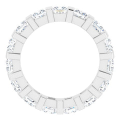 Platinum 2 1/2 CTW Natural Diamond Eternity Band Size 7