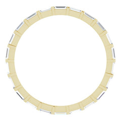 14K Yellow 3/8 CTW Natural Diamond Eternity Band Size 7