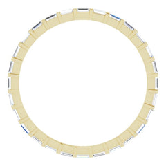 14K Yellow 1/3 CTW Natural Diamond Eternity Band Size 7