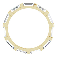 14K Yellow 1 5/8 CTW Natural Diamond Eternity Band Size 7