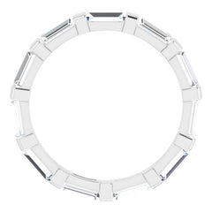 Platinum 1 5/8 CTW Natural Diamond Eternity Band Size 7