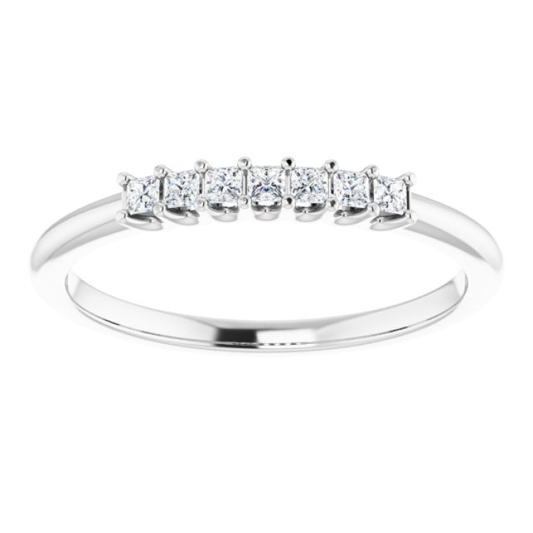 Platinum 1/6 CTW Natural Diamond Anniversary Band