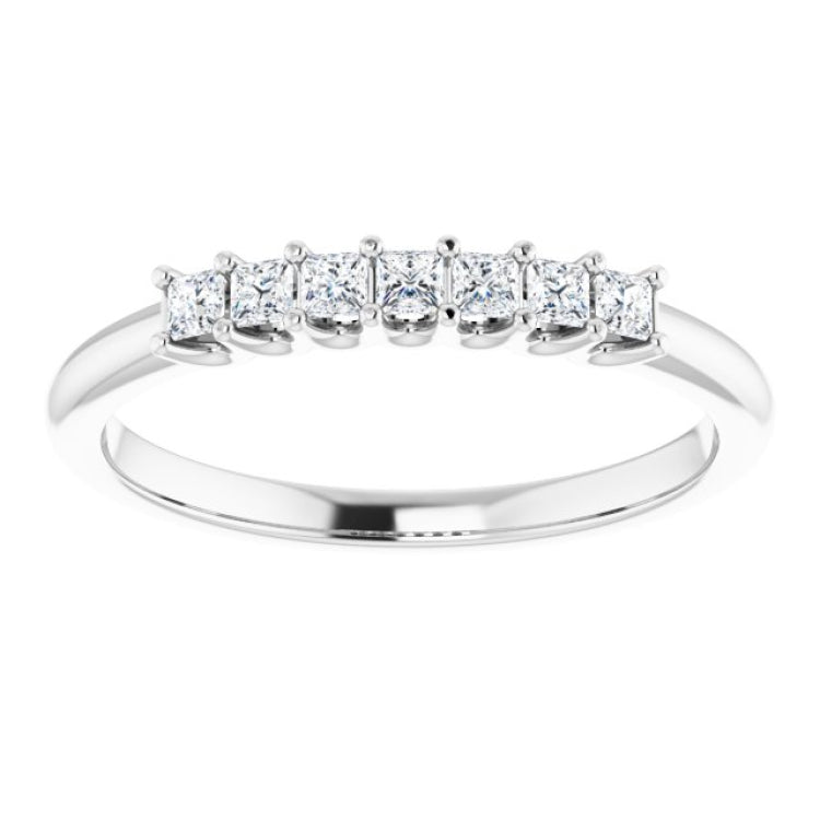 Platinum 1/4 CTW Natural Diamond Anniversary Band