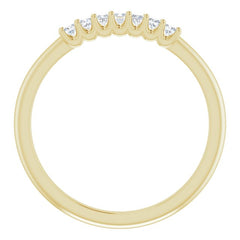 14K Yellow 1/6 CTW Natural Diamond Anniversary Band