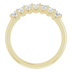 14K Yellow 5/8 CTW Natural Diamond Anniversary Band