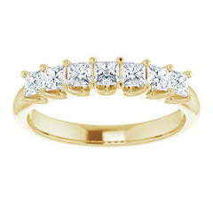 14K Yellow 5/8 CTW Natural Diamond Anniversary Band