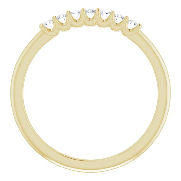 14K Yellow 1/10 CTW Natural Diamond Anniversary Band