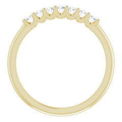 14K Yellow 1/5 CTW Natural Diamond Anniversary Band