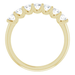 14K Yellow 5/8 CTW Natural Diamond Anniversary Band