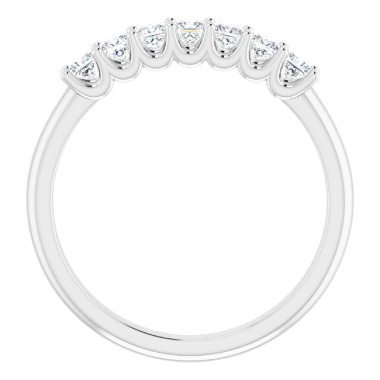 14K White 1/2 CTW Natural Diamond Anniversary Band