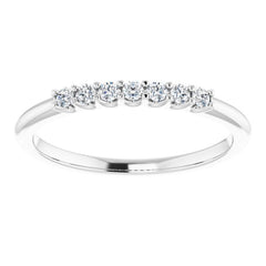 14K White 1/6 CTW Natural Diamond Anniversary Band
