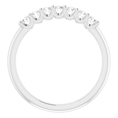 14K White 1/3 CTW Natural Diamond Anniversary Band