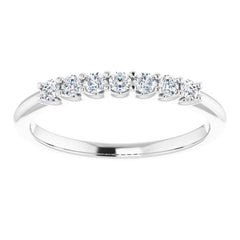 Platinum 1/5 CTW Natural Diamond Anniversary Band