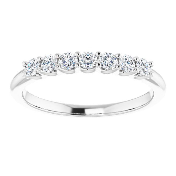 Platinum 1/3 CTW Natural Diamond Anniversary Band