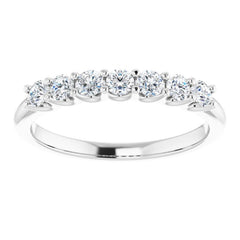 Platinum 3/8 CTW Natural Diamond Anniversary Band