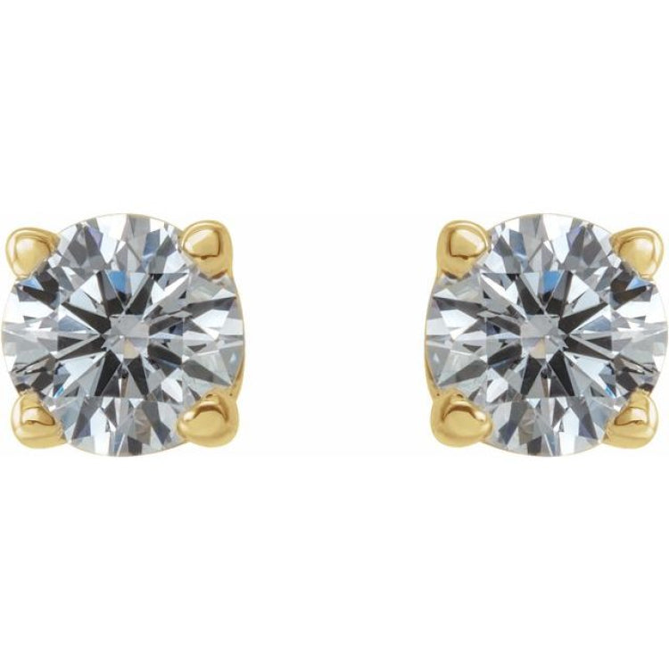 14K Yellow 1/4 CTW Natural Diamond Earrings