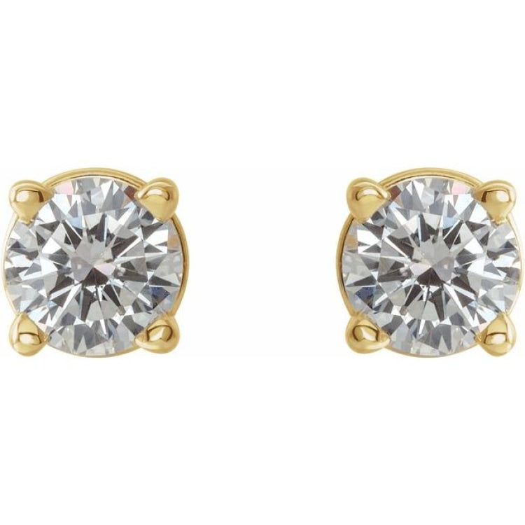 14K Yellow 1/3 CTW Natural Diamond Earrings