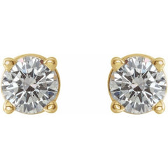 14K Yellow 1/3 CTW Natural Diamond Earrings