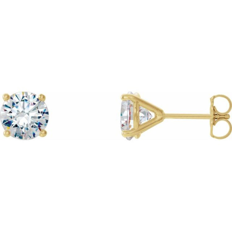 14K Yellow Gold 1/2 CTW Natural Diamond Cocktail-Style Earrings