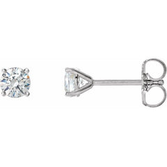 14K White Gold 1 CTW Natural Diamond Cocktail-Style Earrings