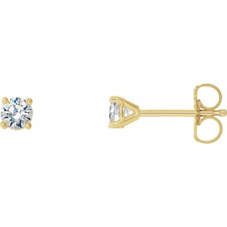 14K Yellow Gold 1/3 CTW Natural Diamond Cocktail-Style Earrings