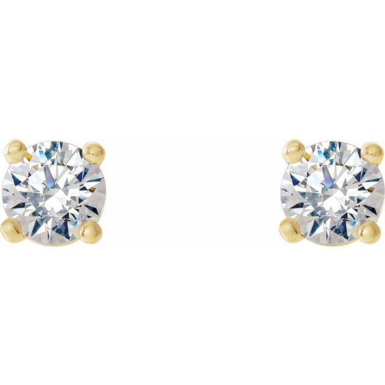 14K Yellow 1/5 CTW Natural Diamond Cocktail-Style Earrings