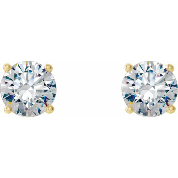 14K Yellow Gold 1/2 CTW Natural Diamond Cocktail-Style Earrings