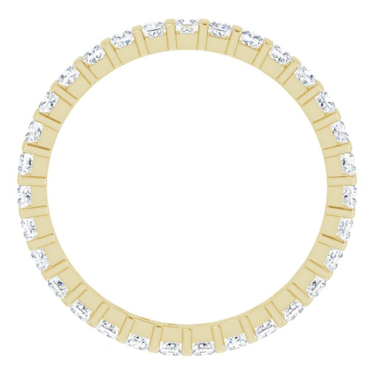 14K Yellow 3/4 CTW Natural Diamond Eternity Band Size 5