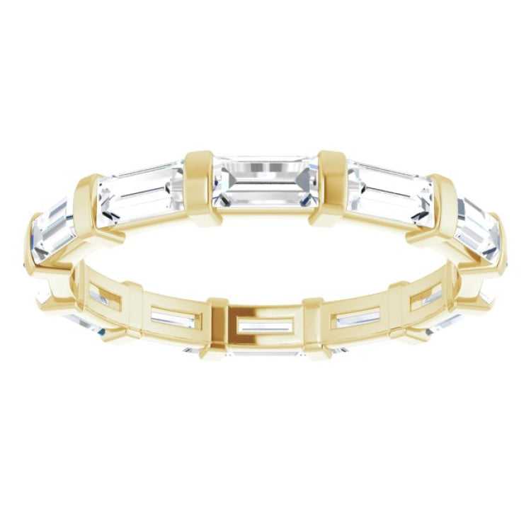 14K Yellow 1 CTW Natural Diamond Eternity Band Size 5