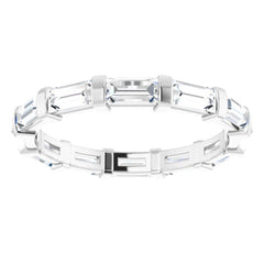 Platinum 1 CTW Natural Diamond Eternity Band Size 5