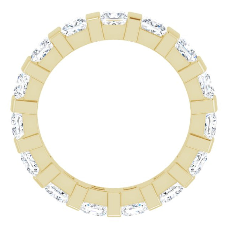 14K Yellow 2 3/8 CTW Natural Diamond Eternity Band Size 5