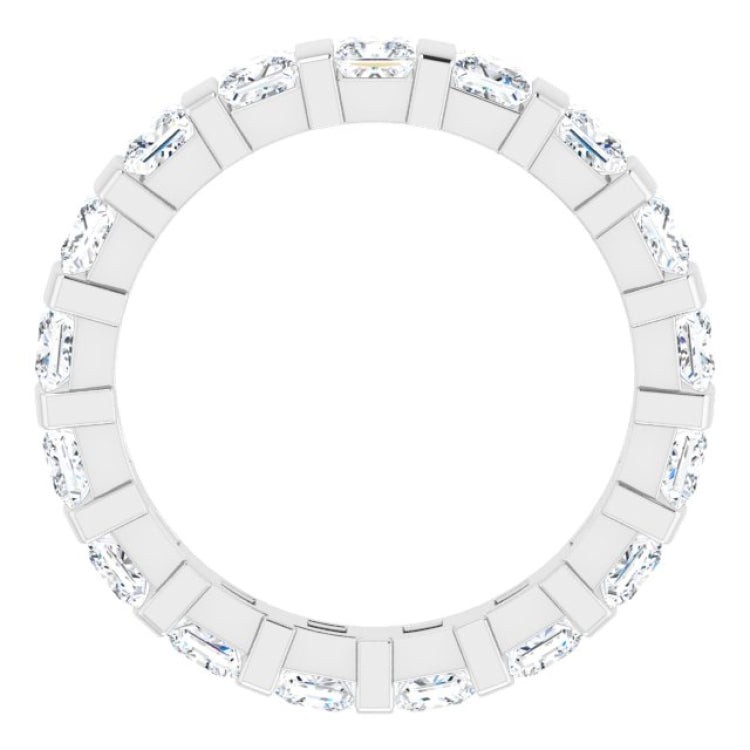Platinum 2 3/8 CTW Natural Diamond Eternity Band Size 5