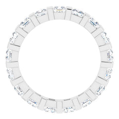 Platinum 2 3/8 CTW Natural Diamond Eternity Band Size 5