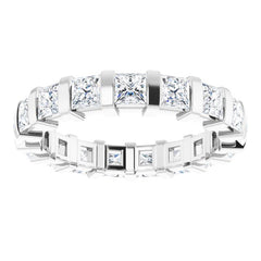 Platinum 2 3/8 CTW Natural Diamond Eternity Band Size 5