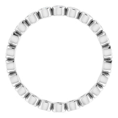 Platinum 1/3 CTW Natural Diamond Eternity Band Size 5
