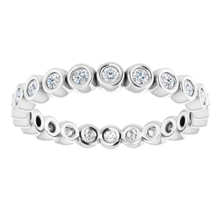 Platinum 1/3 CTW Natural Diamond Eternity Band Size 5