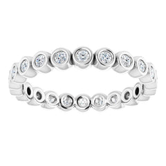 Platinum 1/3 CTW Natural Diamond Eternity Band Size 5