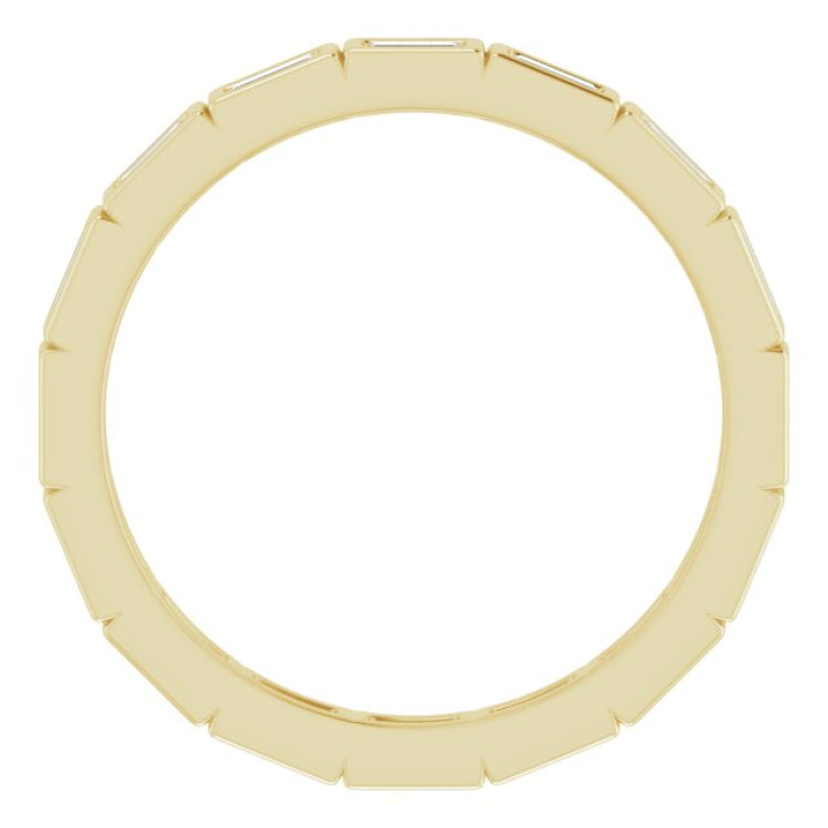 14K Yellow 1/3 CTW Natural Diamond Eternity Band Size 5