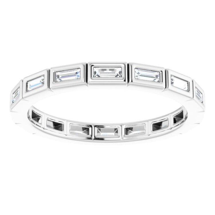 Platinum 1/3 CTW Natural Diamond Eternity Band Size 5