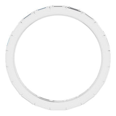 14K White 1/4 CTW Natural Diamond Eternity Band Size 5